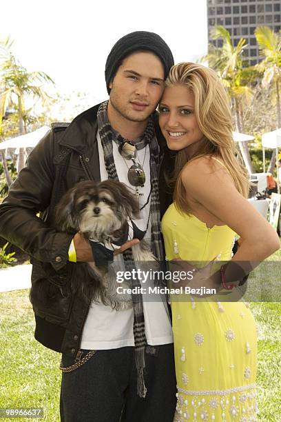 Actor Cody Longo and actress Cassie Scerbo attend day 2 of GroVia and Celebrity Parents Celebrate at Annual Dog and Baby Buffet at Hyatt Regency...