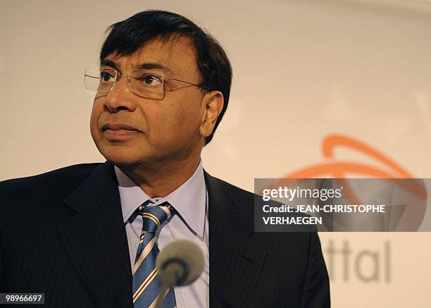 Lakshmi Mittal, Chairman of the Board of Directors and CEO of ArcelorMittal, is pictured prior an Annual General Meeting of shareholders, on May 11,...