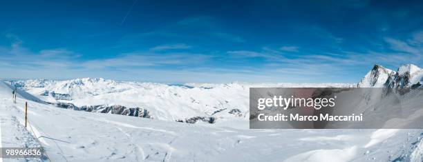 la grave mountain panorama - la grave stockfoto's en -beelden