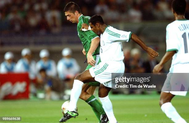 Saudi Arabia - Ireland, World Cup 2002 /Quinn Niall, Al Shehri Fouzi, Arabie, Saudia, Irlande, Ierland, Republic, Republiek, Eire, Copyright Corbis /
