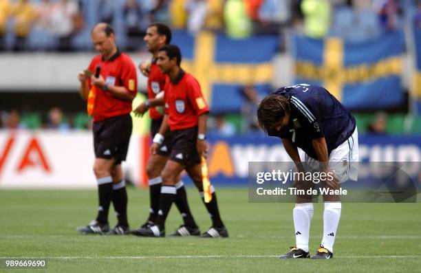 Sweden - Argentina, World Cup 2002 /Lopez Claudio, Deception, Teleurstelling, Bujsaim Ali, Muller Heiner, Ragoonath Michael, Suede, Zweden,...