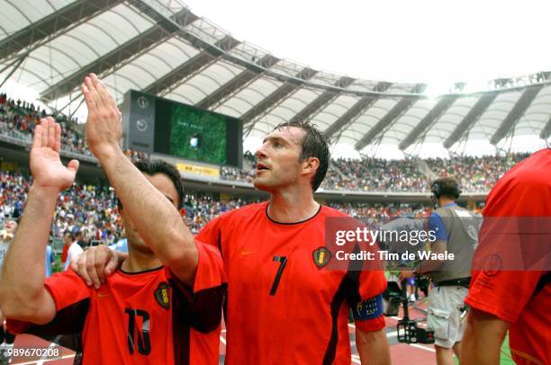 Belgium - Russia, World Cup 2002 /Joie, Vreugde, Celebration, Walem Johan, Wilmots Marc, Belgie, Belgique, Russie, Rusland, Coupe Du Monde, Red...