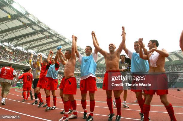 Belgium - Russia, World Cup 2002 /Joie, Vreugde, Celebration, Peeters Jacky, Strupar Branko, Van Meir Eric, Vermant Sven, Sonck Wesley, Englebert...