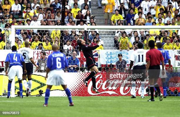 Final England - Brazil, World Cup 2002 /Ronaldinho, Goal, But, Gool, Seaman David, Brazilie, United Kingdom, Angleterre, Br?Sil, Bresil, Copyright...