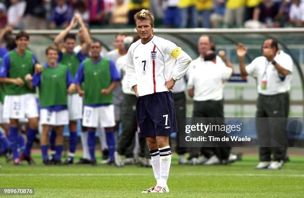 Final England - Brazil, World Cup 2002 /David Beckham, Deception, Teleurstelling, Brazilie, United Kingdom, Angleterre, Br?Sil, Bresil, Copyright...
