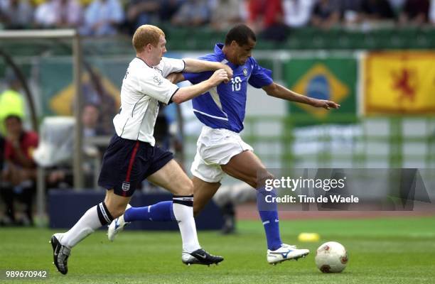 Final England - Brazil, World Cup 2002 /Paul Scholes, Rivaldo, Brazilie, United Kingdom, Angleterre, Br?Sil, Bresil, Copyright Corbis,...