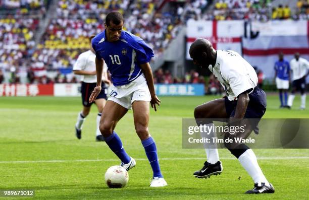 Final England - Brazil, World Cup 2002 /Rivaldo, Sol Campbell, Brazilie, United Kingdom, Angleterre, Br?Sil, Bresil, Copyright Corbis,...