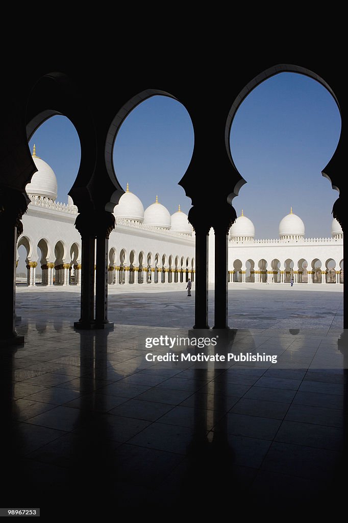 View of Sheikh Zayed Mosque, Abu Dhabi, United Arab Emirates