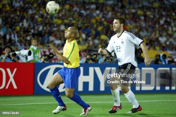 Final, Germany - Brazil, Wc 2002 /Roberto Carlos, Torsten Frings /Allemagne, Duitsland, Bresil, Brasil,
