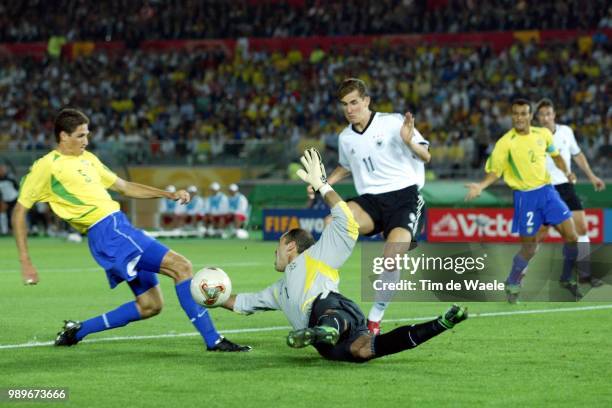 Final, Germany - Brazil, Wc 2002 /Marcos, Edmilson, Klose Miroslav /Allemagne, Duitsland, Bresil, Brasil,