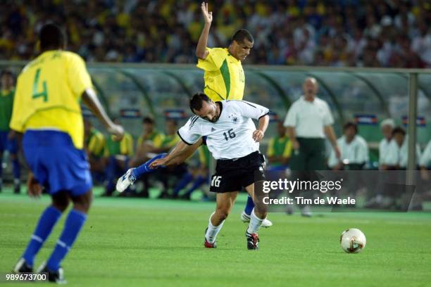 Final, Germany - Brazil, Wc 2002 /Jeremies Jens, Rivaldo /Allemagne, Duitsland, Bresil, Brasil,