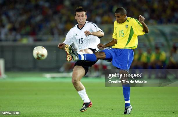 Final, Germany - Brazil, Wc 2002 /Schneider Bernd, Kleberson /Allemagne, Duitsland, Bresil, Brasil,