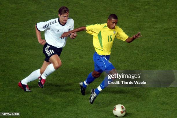 Final, Germany - Brazil, Wc 2002 /Klose Miroslav, Kleberson /Allemagne, Duitsland, Bresil, Brasil,