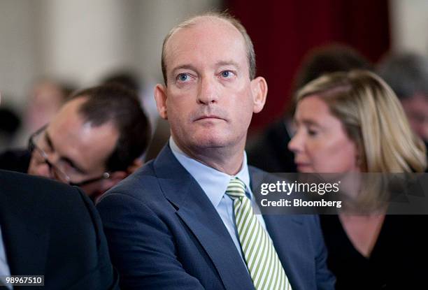 Lamar McKay, president and chairman of BP America Inc., waits to testify during a Senate Energy and Natural Resources Committee hearing on offshore...