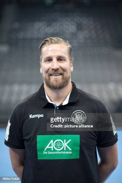 Team manager of the German handball national team Oliver Roggisch looks into the camera during a team's press conference in Stuttgart, Germany, 4...