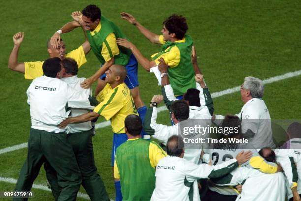 Final, Germany - Brazil, Wc 2002 /Joie, Vreugde, Celebration, Ronaldo, Roberto Carlos, Allemagne, Duitsland, Bresil, Brasil,