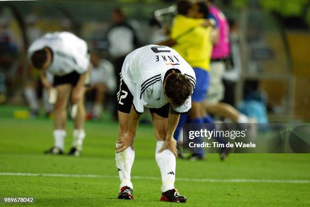 Final, Germany - Brazil, Wc 2002 /Linke Thomas, Deception, Teleurstelling, Allemagne, Duitsland, Bresil, Brasil,