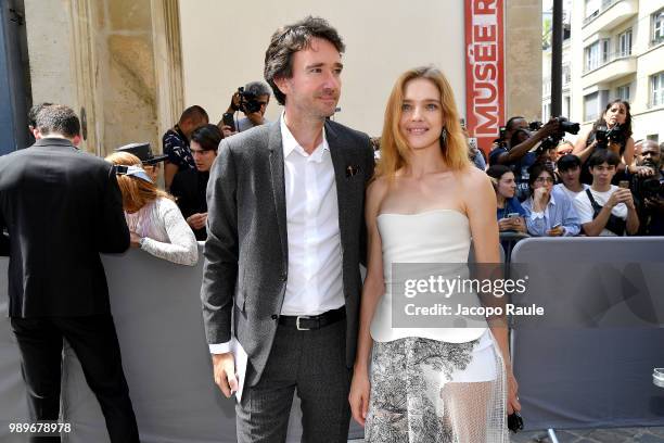 Antoine Arnault and Natalia Vodianova are seen at the Christian Dior Haute Couture Fall Winter 2018/2019 Show on July 2, 2018 in Paris, France.