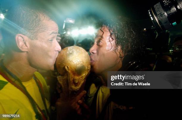 Final, Germany - Brazil, Wc 2002 /Rivaldo, Ronaldinho, Coupe, Cup, Beker, Trophy, Trophee, Trofee /Allemagne, Duitsland, Bresil, Brasil,