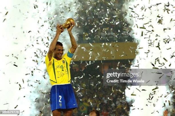 Final, Germany - Brazil, Wc 2002 /Cafu, Coupe, Cup, Beker, Joie Vreugde, Celebration, Allemagne, Duitsland, Bresil, Brasil,