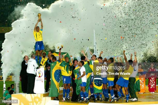 Final, Germany - Brazil, Wc 2002 /Cafu, Cup, Beker, Coupe, Joie, Vreugde, Celebration, Rivaldo, Ronaldo, Roberto Carlos, Blatter Sepp, Allemagne,...