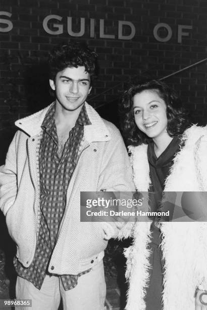 Dweezil Zappa and his sister Moon Zappa attend a screening of 'The Breakfast Club' at the Directors' Theater, Los Angeles, 7th February 1985.