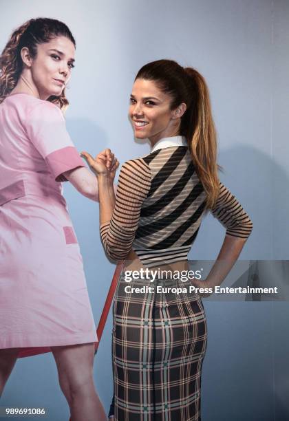 Juana Acosta attends 'El Jefe' photocall on July 2, 2018 in Madrid, Spain.