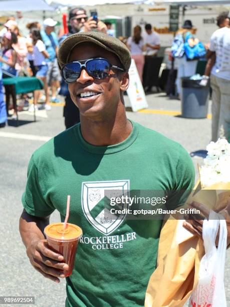 Shaka Smith is seen on July 01, 2018 in Los Angeles, California.