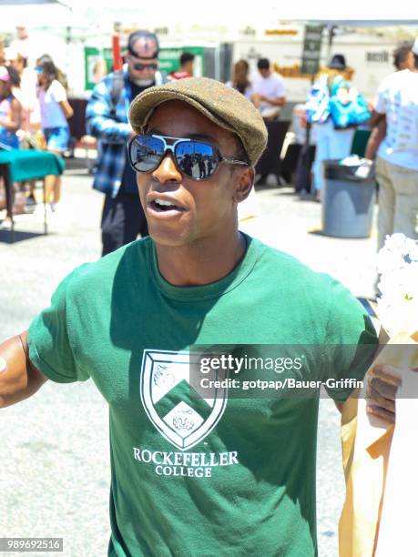 Shaka Smith is seen on July 01, 2018 in Los Angeles, California.