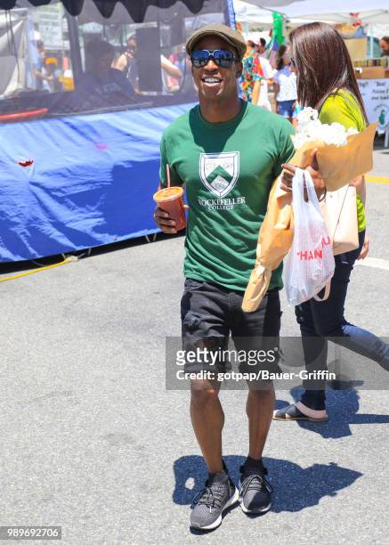 Shaka Smith is seen on July 01, 2018 in Los Angeles, California.