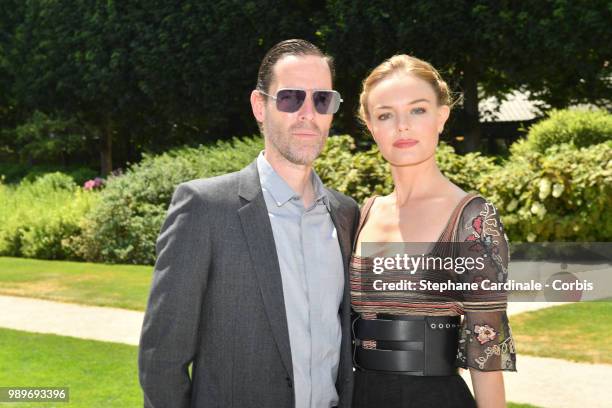 Actress Kate Bosworth and husband Michael Polish attend the Christian Dior Haute Couture Fall/Winter 2018-2019 show as part of Haute Couture Paris...
