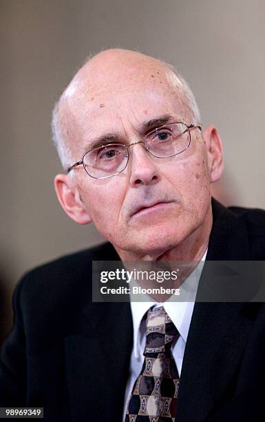 Elmer Danenberger, former chief of offshore regulatory programs with U.S. Minerals Management Service, listens during a Senate Energy and Natural...