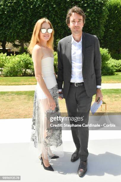 Natalia Vodianova and Antoine Arnault attend the Christian Dior Haute Couture Fall/Winter 2018-2019 show as part of Haute Couture Paris Fashion Week...