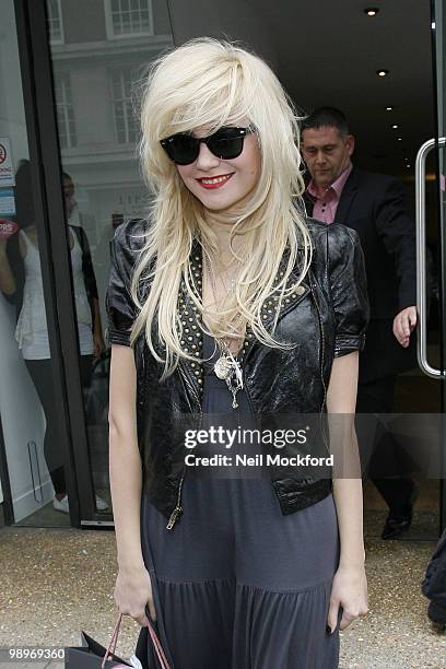 Pixie Lott Sighted leaving Lipsy on May 11, 2010 in London, England.