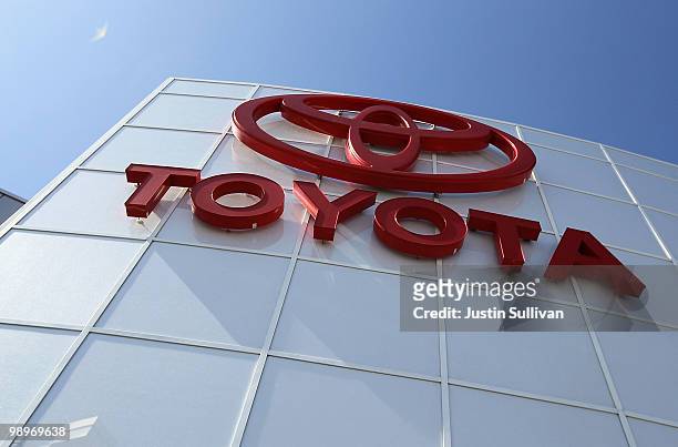 The Toyota logo is displayed on the exterior of City Toyota May 11, 2010 in Daly City, California. Despite massive recalls of Toyota cars and trucks,...