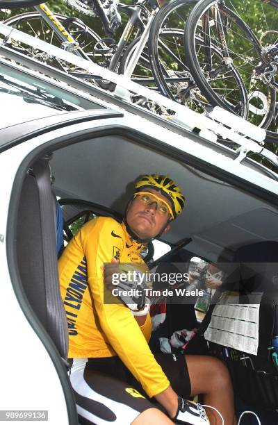 Tdf 2002, Stage 6, Gonzalez Galdeano Igor, Maillot Jaune, Gele Trui, Yellow Jersey /Tour De France, Ronde Van Frankrijk, Forges Les Eaux - Alencon,