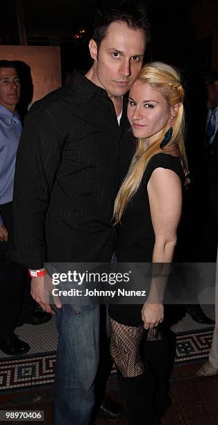 Keith Collins and Theresa Galeani attend the premiere of "Changing The Game" at Antik on May 10, 2010 in New York, New York.