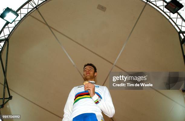 World Champ. 2002, Day 5, Gerard Arnaud, Gold Medal, Medaille D ' Or, Gouden Medaille, Podium, Elite Women, Femmes Elite, Elite Vrouwen,...