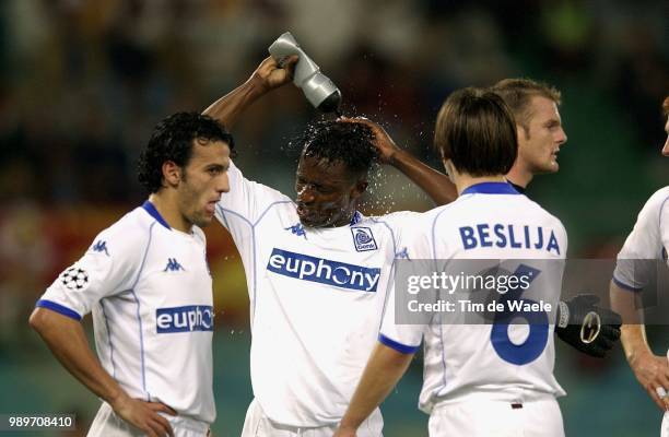 As Roma - Rc Genk, Champ. League, Roumani Akran, Zokora Didier, Beslija Mirsad, Schollen Davy, Racing, Champions League 2002, Uefa,