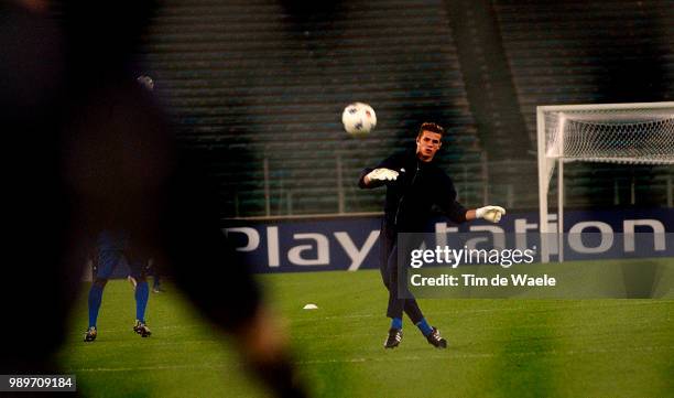 Training Rc Genk In Rome, Bailly Logan, Racing, Entrainement, Champions League 2002, Uefa,
