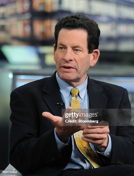 Kenneth Fisher, founder, chairman and chief executive officer of Fisher Investments, speaks during a television interview in New York, U.S., on...