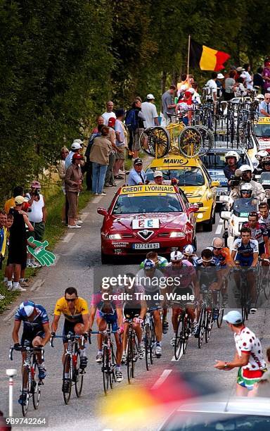 Tdf 2002, Stage 16, Heras Roberto, Armstrong Lance, Maillotjaune, Gele Trui, Yellow Jersey, Credit Lyonnais, Rumsas Raimondas, Beloki Joseba, Basso...