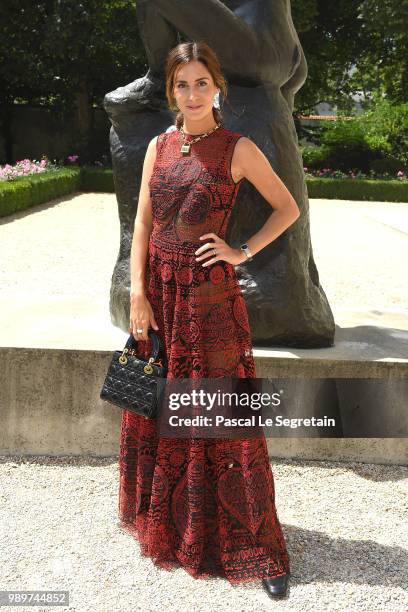 Gala Gonzalez attends the Christian Dior Haute Couture Fall Winter 2018/2019 show as part of Paris Fashion Week on July 2, 2018 in Paris, France.