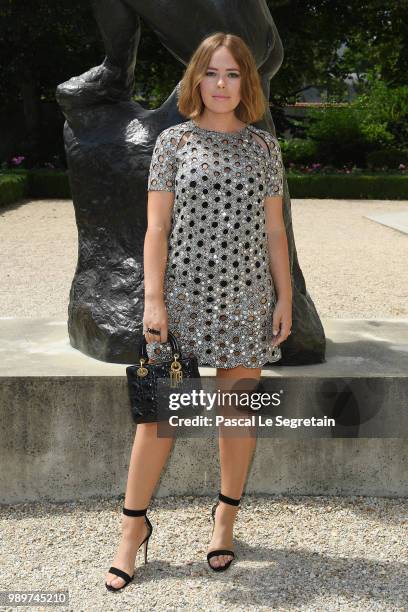 Tanya Burr attends the Christian Dior Haute Couture Fall Winter 2018/2019 show as part of Paris Fashion Week on July 2, 2018 in Paris, France.