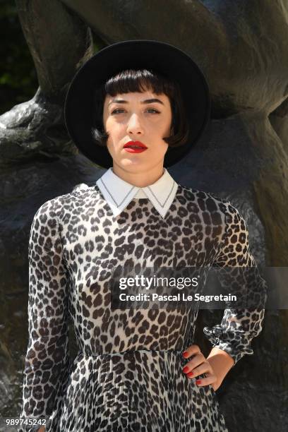 Mia Moretti attends the Christian Dior Haute Couture Fall Winter 2018/2019 show as part of Paris Fashion Week on July 2, 2018 in Paris, France.