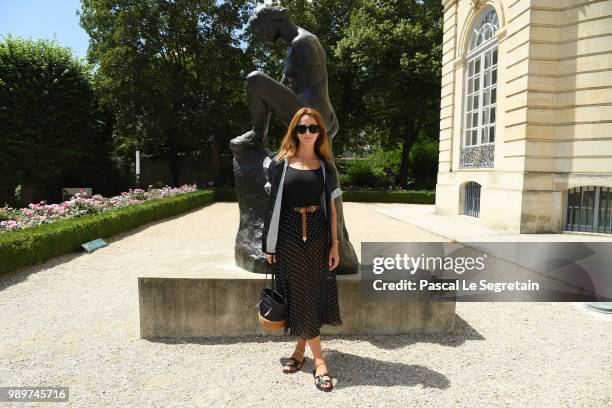 Alexia Niedzelski attends the Christian Dior Haute Couture Fall Winter 2018/2019 show as part of Paris Fashion Week on July 2, 2018 in Paris, France.