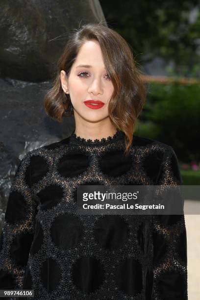 Lana El Sahely attends the Christian Dior Haute Couture Fall Winter 2018/2019 show as part of Paris Fashion Week on July 2, 2018 in Paris, France.