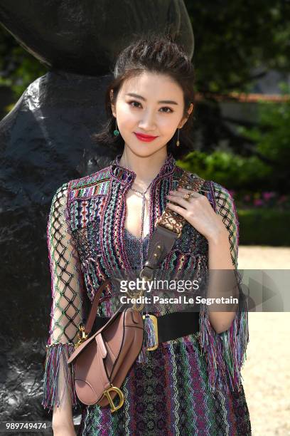 Tian Jing attends the Christian Dior Haute Couture Fall Winter 2018/2019 show as part of Paris Fashion Week on July 2, 2018 in Paris, France.