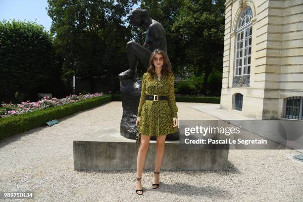 Guest attends the Christian Dior Haute Couture Fall Winter 2018/2019 show as part of Paris Fashion Week on July 2, 2018 in Paris, France.