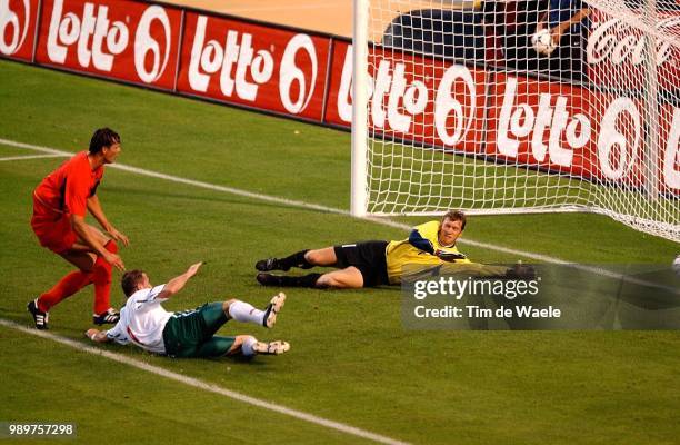 Belgium - Bulgary/ Qual.Euro 2004, But, Goal, Iankovich Zoran, Van Buyten Daniel, De Vlieger Geert, Red Devils, Diables Rouges, Rode Duivels,...